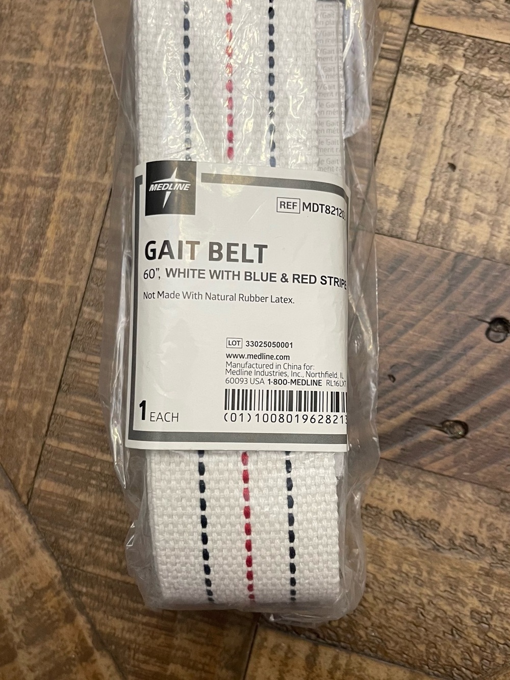 Medline Cotton Gait/Transfer Belt, , a standard 60-inch mobility aid